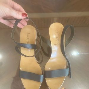 J.Crew navy blue wedges